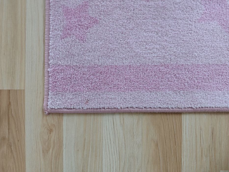 IKEA Dywan różowy gwiazdy HIMMELSK 133x160 cm