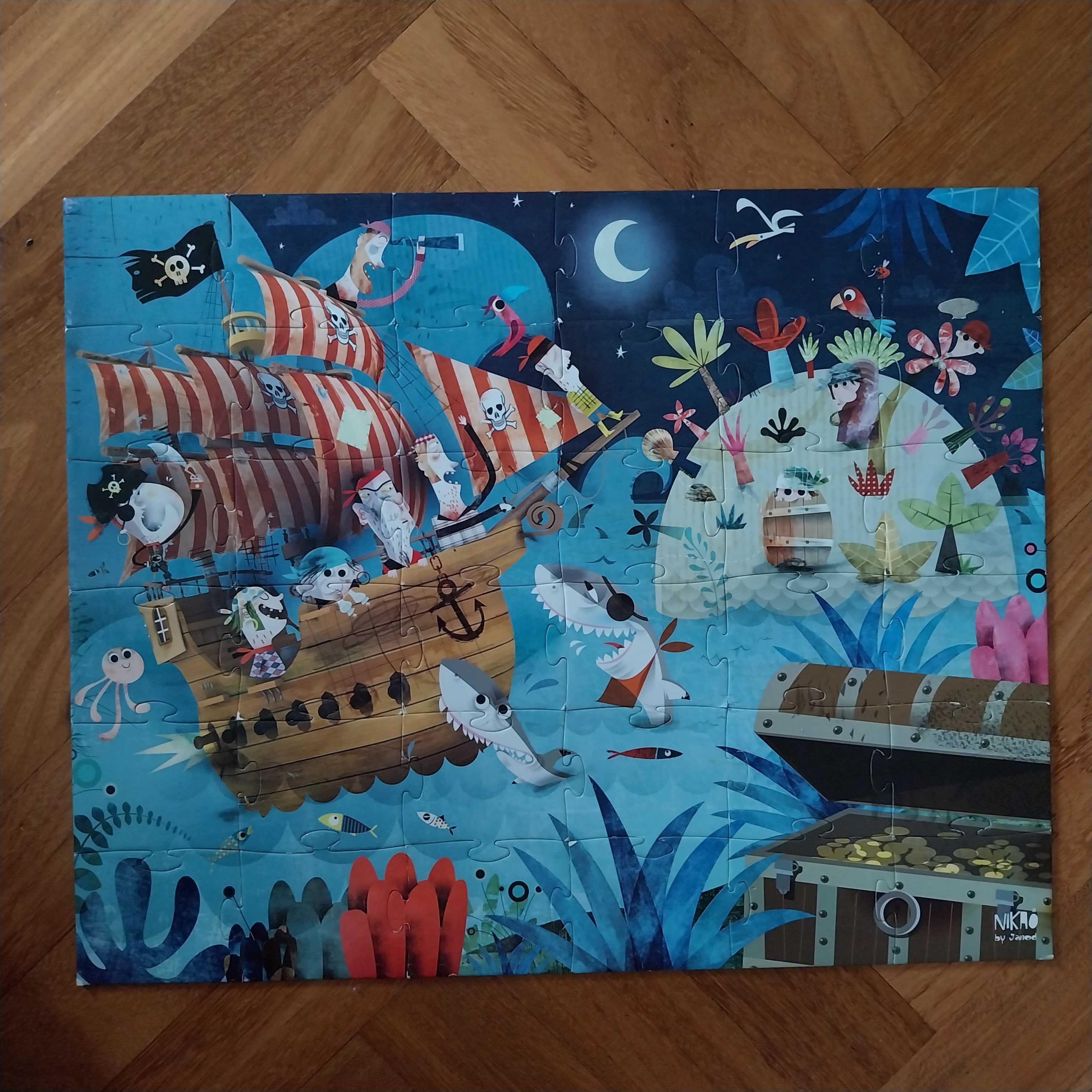 Puzzle Janod 36 peças, com malinha