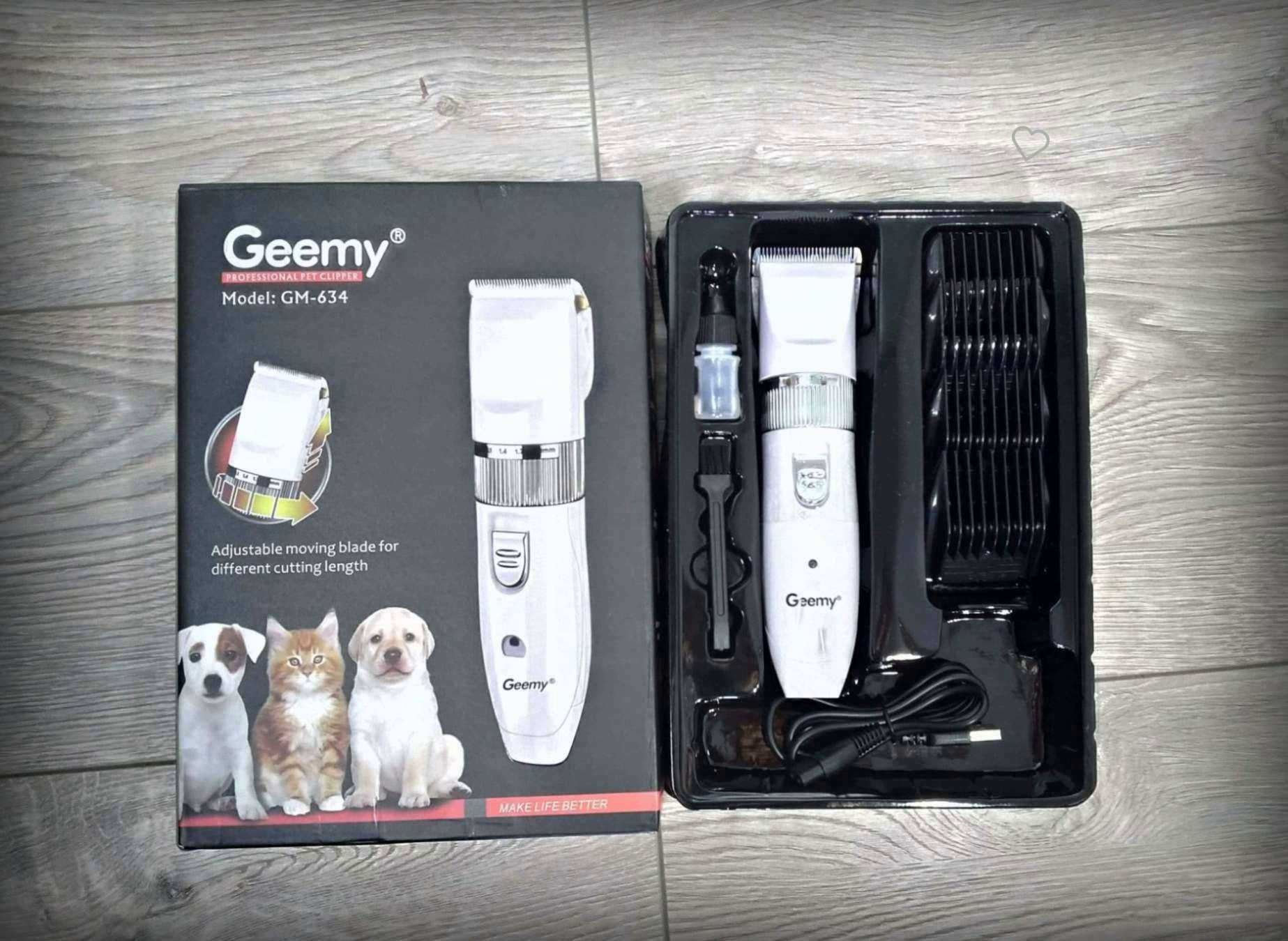 Машинка для стрижки животных GM-634 USB аккумуляторная новая