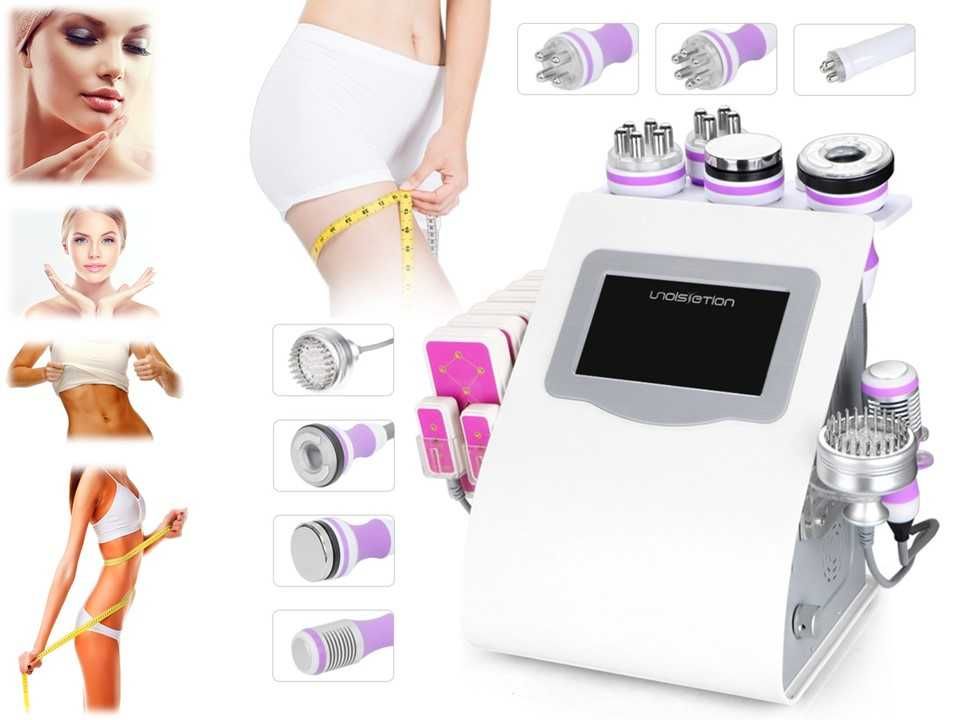 Maquina Pink 9in1 Lipo Laser + Cavitação+RF Corporal e Facial+Vácuo RF