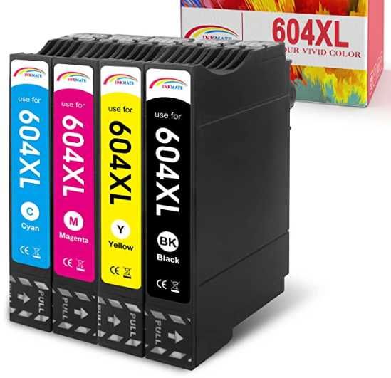 Conjunto 4 Tinteiros Epson 604 XL Compatíveis - Portes grátis