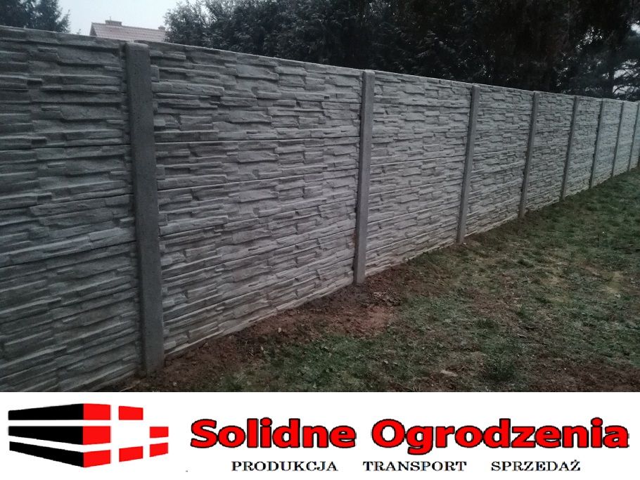 Ogrodzenie betonowe 2 m Przęsło betonowe PRODUCENT