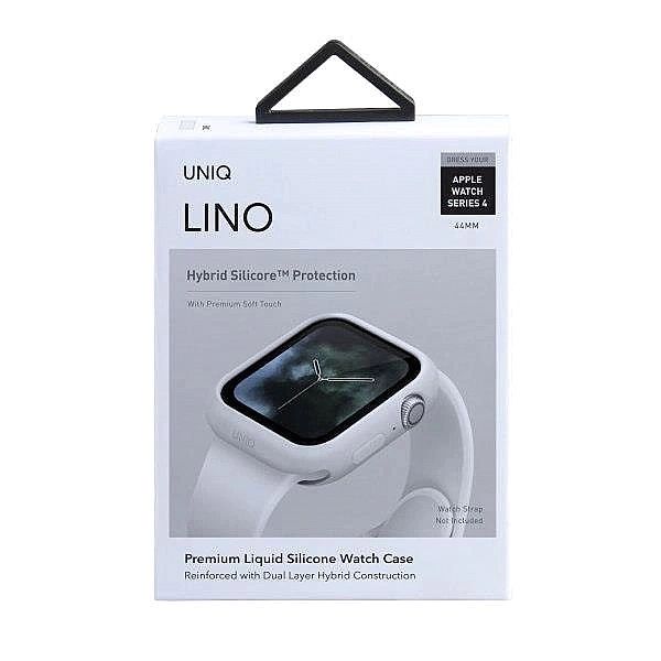 Etui Uniq Lino na Apple Watch 4 / 5 / 6 / SE 44mm - białe