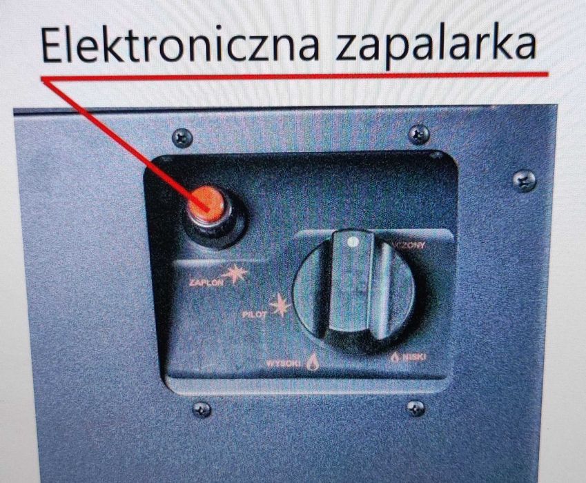 Ogrzewacz tarasowy, kominek mobilny z kulkami szklanymi