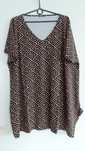 Bluzka, tunika plus size, dekolt, asymetryczna 50/52/54/56