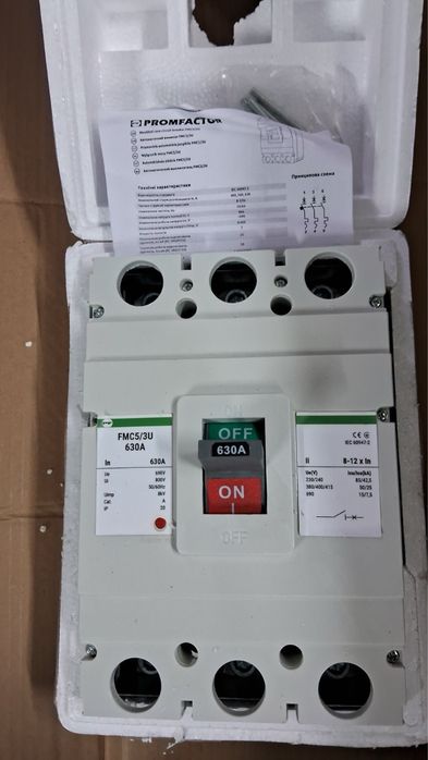 Автоматические выключатели Промфактор FMC5 630а