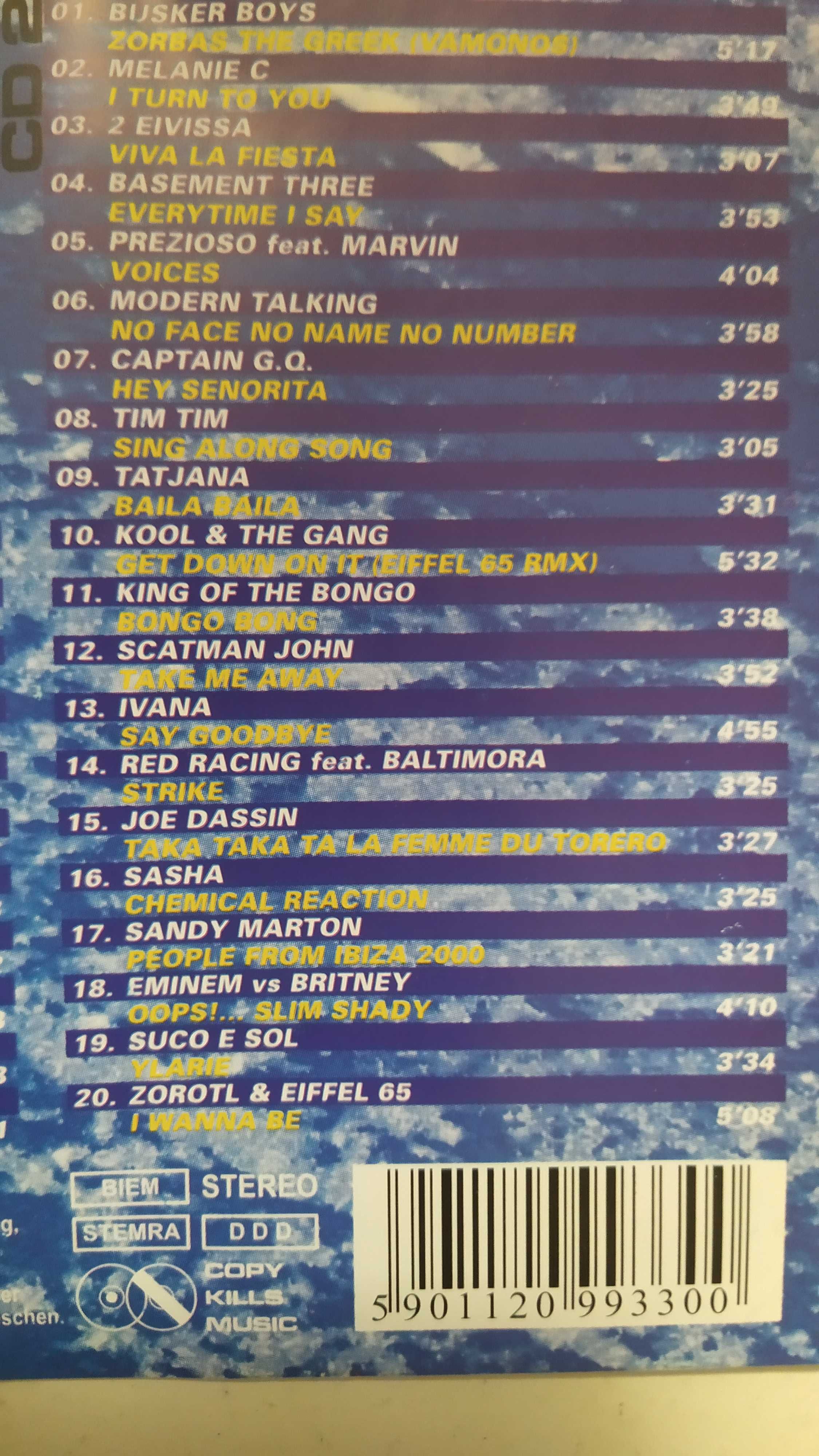 POPCORN Mega Dance Music 7/2000 2CD Anastacia Sasha