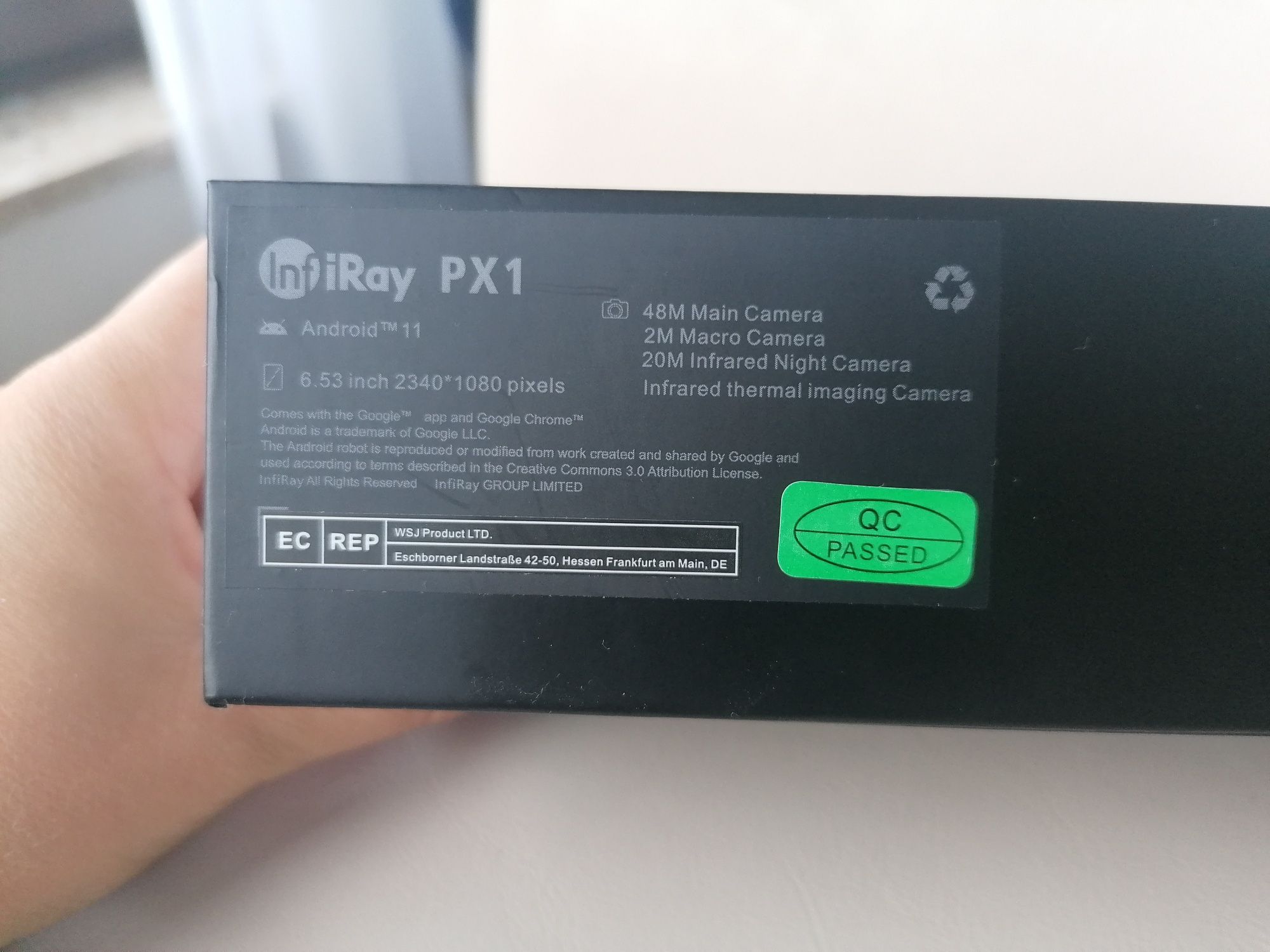 InfiRay PX1 pancerny/wojskowy smartfon 5G z kamerą termowizyjną i nokt