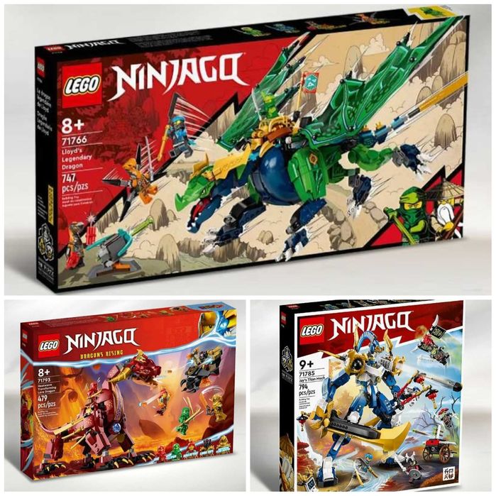 НОВІ Lego Ninjago 71766 71785 71793 лего Ніндзяго дракон робот титан