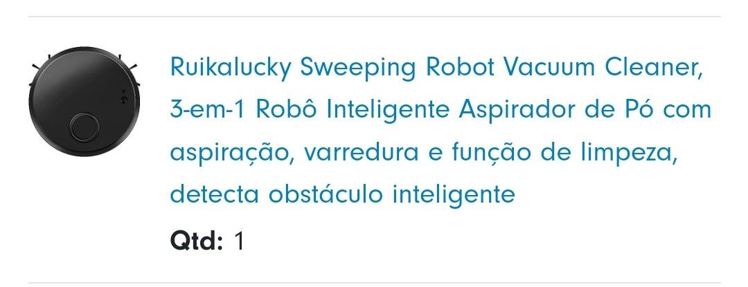 Aspirador robô ruikalucky