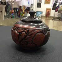 Шкатулка деревянная из эбенового дерева, ручная работа