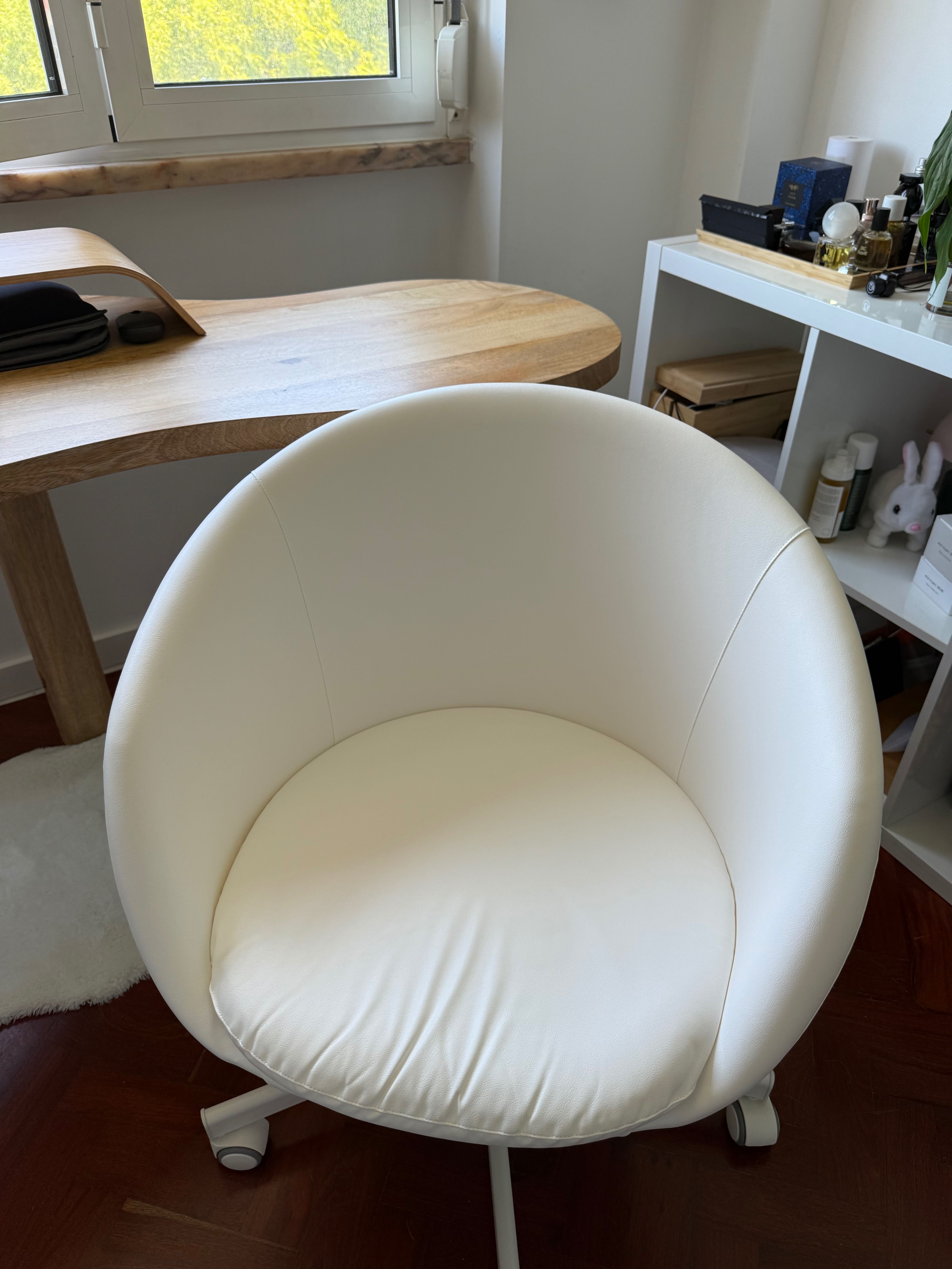Cadeira p/escritório, Ysane branco SKRUVSTA IKEA