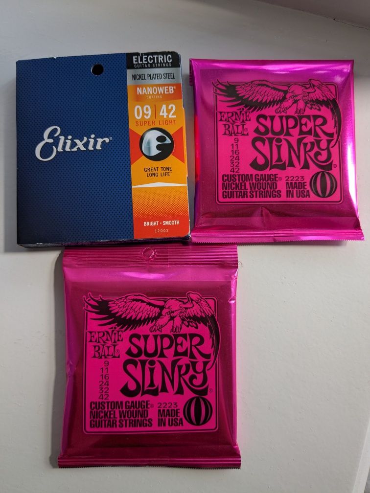 струни до електрогітари Ernie ball, elixir