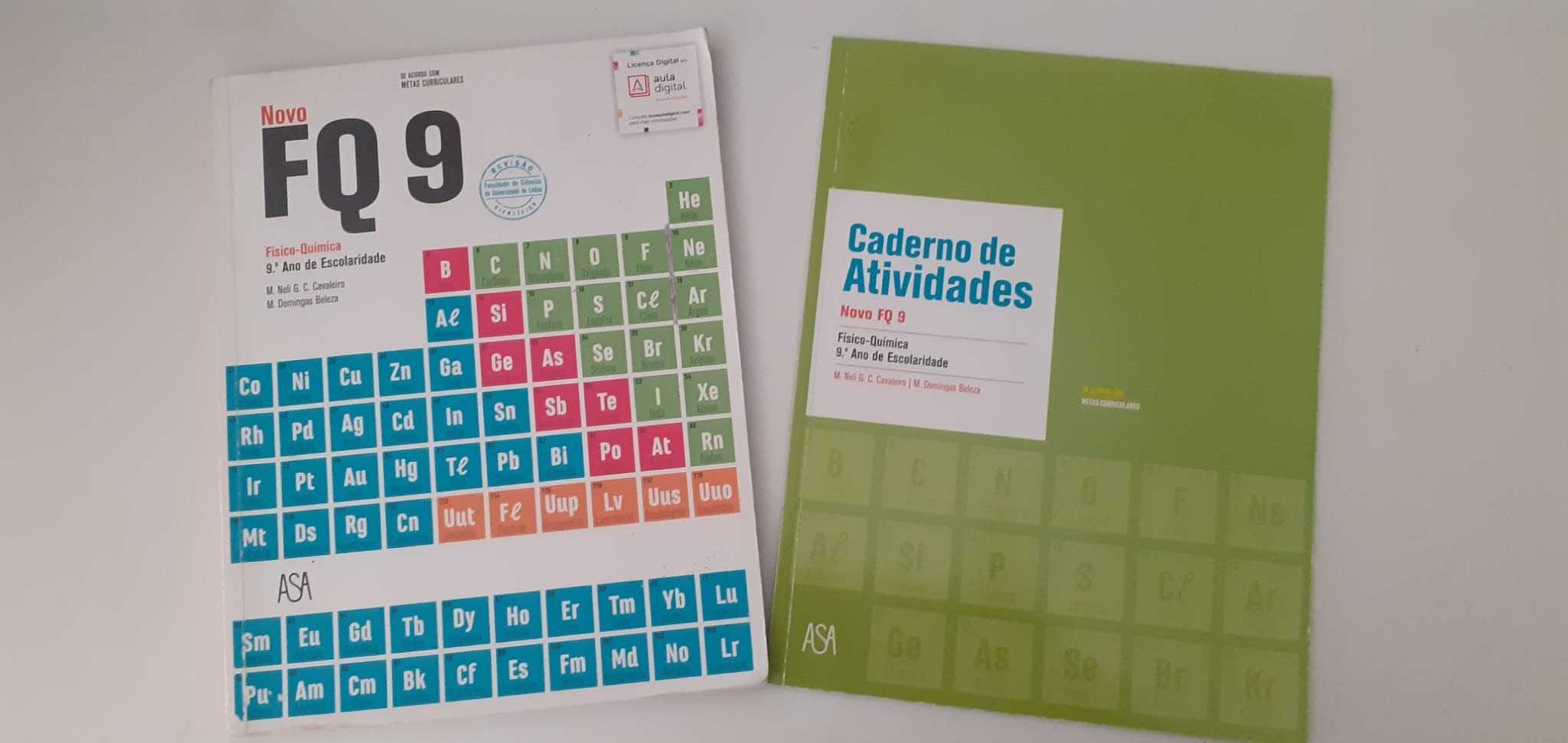 Manuais Fisico-Química 9º ano FQ9 - ASA Editores.
