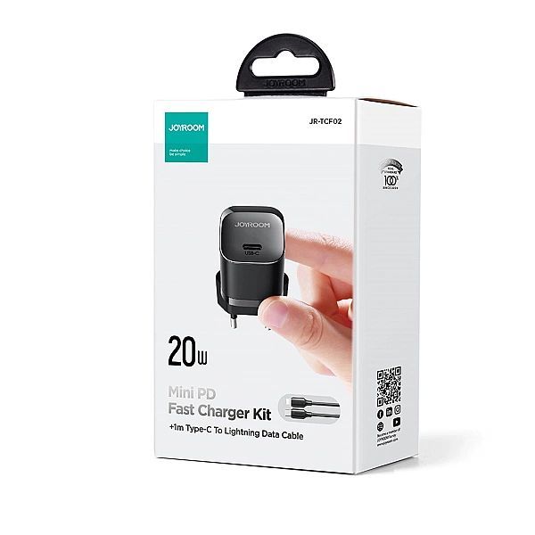 Mini ładowarka Usb C 20w Pd z kablem Usb C - Lightning Joyroom Jr-tcf0