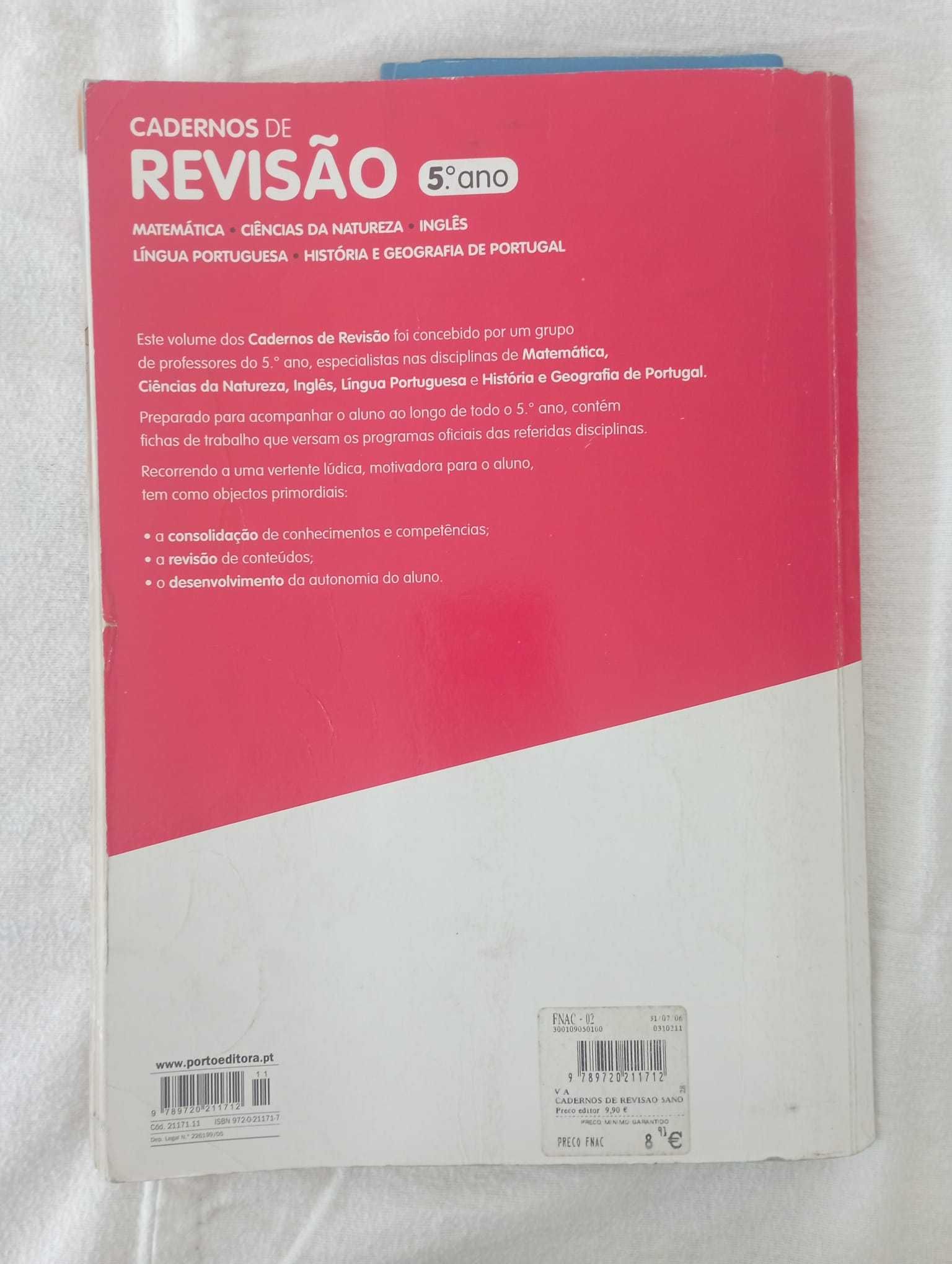 Cadernos de Revisão 5º Ano - Porto Editora