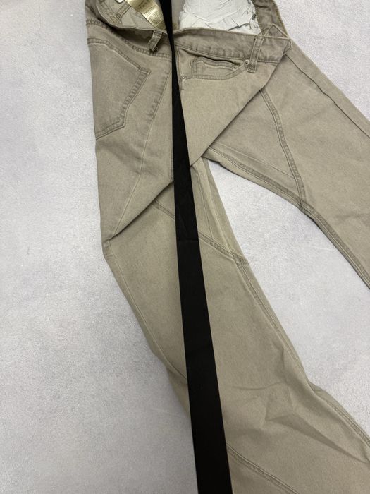 штаны джинсы клеш Rick Owens Flared Light brown jeans M L