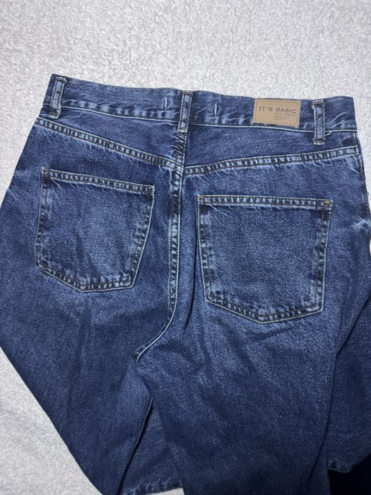 Сині широкі джинси