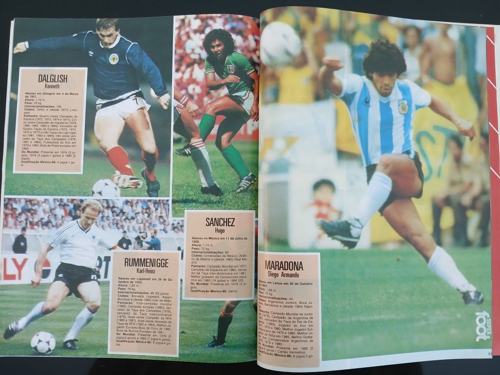 Revista Foot Mundial 1986 Mexico