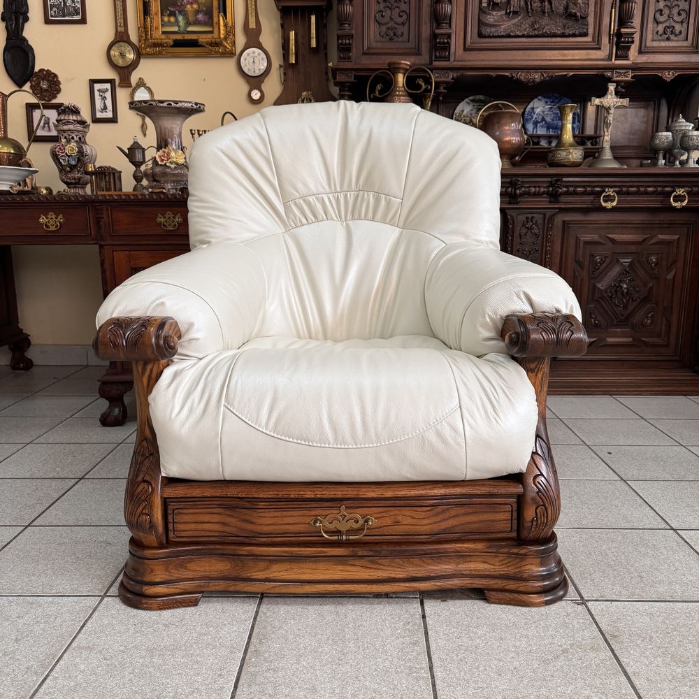 НОВИЙ Шкіряний комплект 3+1+1 кожаный диван Меблі з Голландії