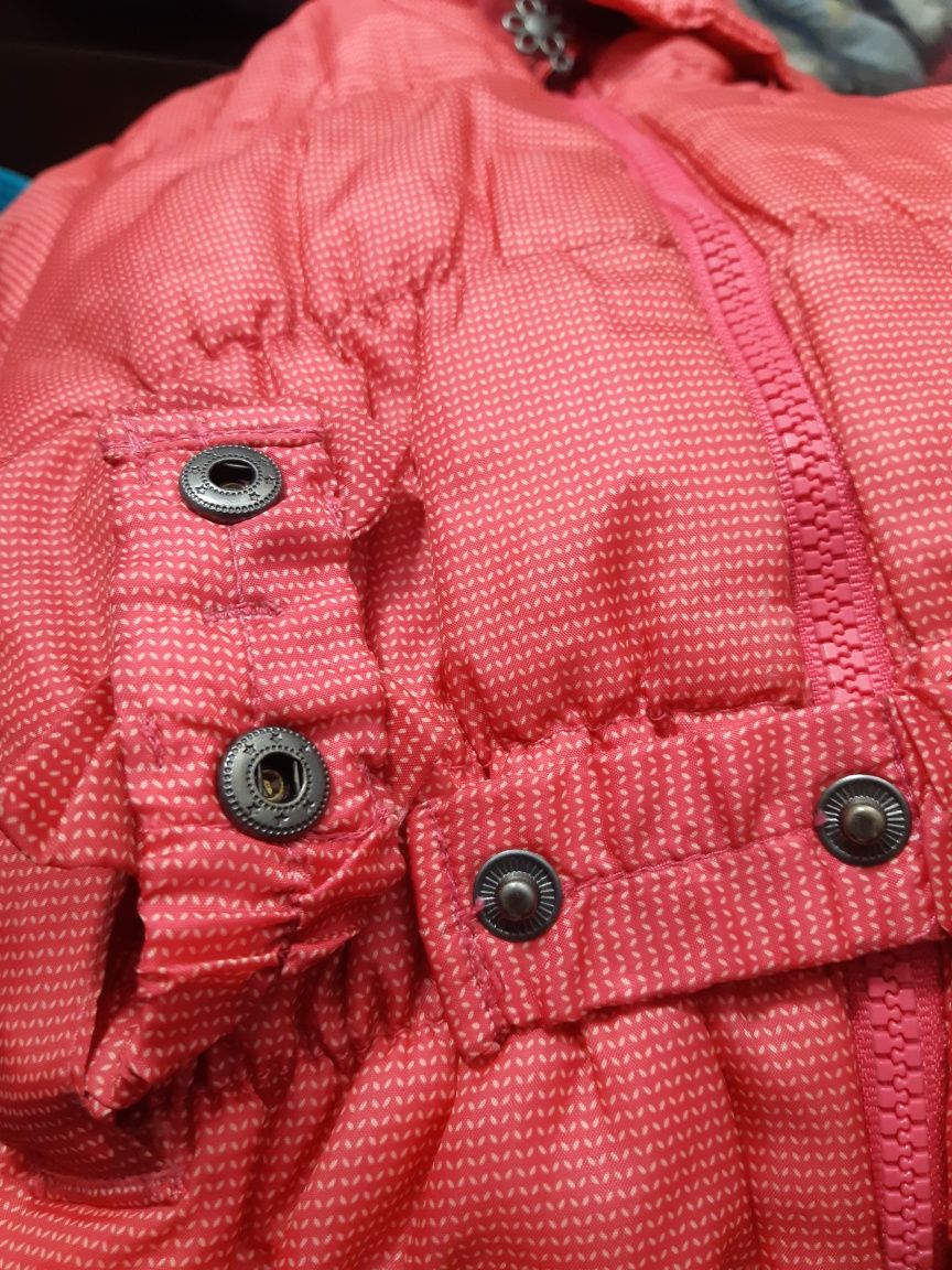 kurtka zimowa różowa 110 w centki narciarska
