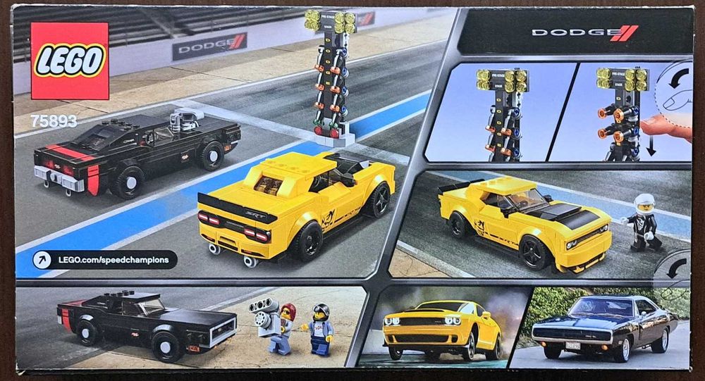 LEGO 75893 Speed Champions Dodge Challenger SRT Demon i Dodge Charger