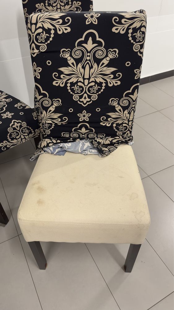 Krzesła tapicerowane plus pokrowce