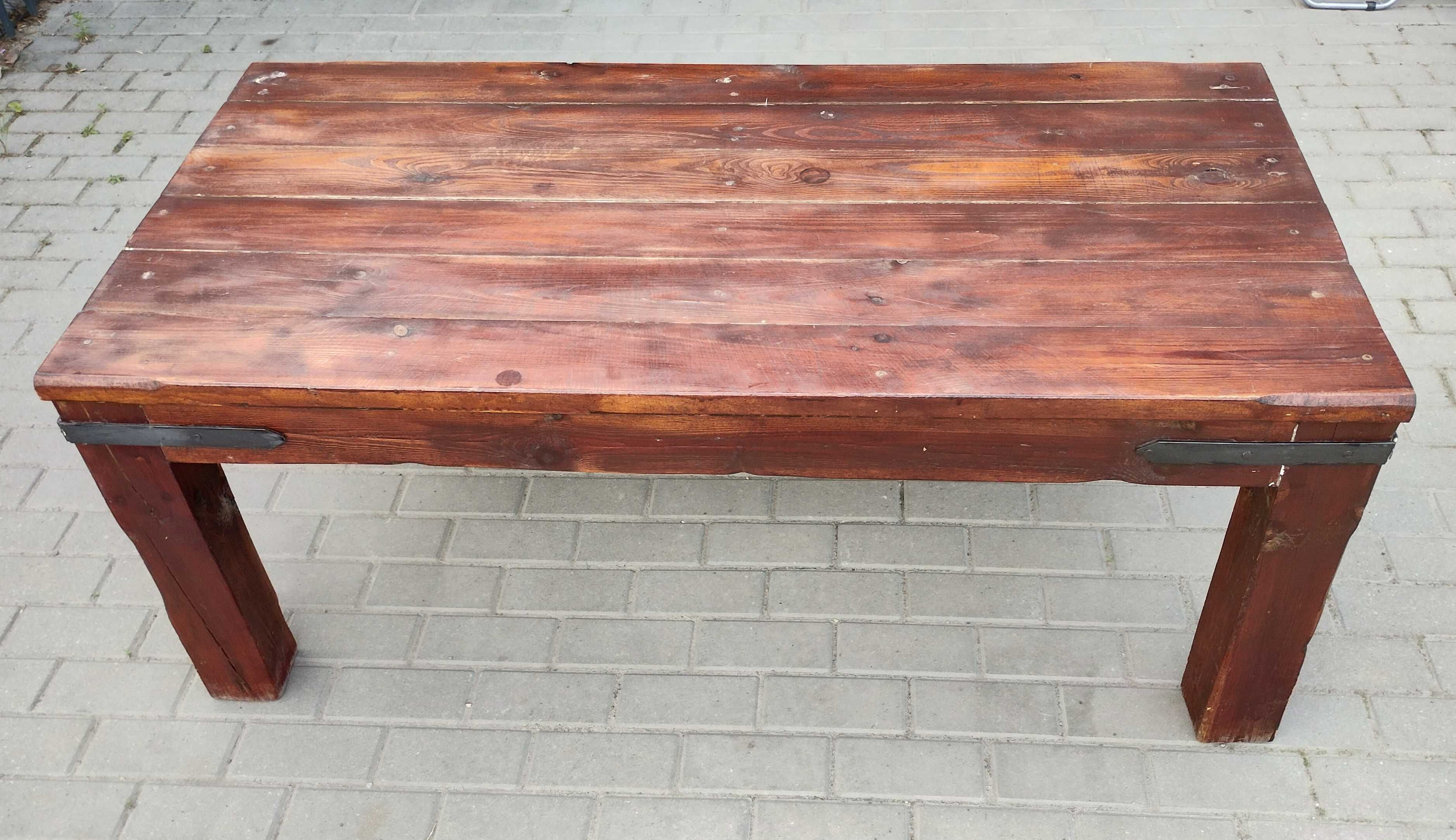 Ława drewniana rustykalna 140x79