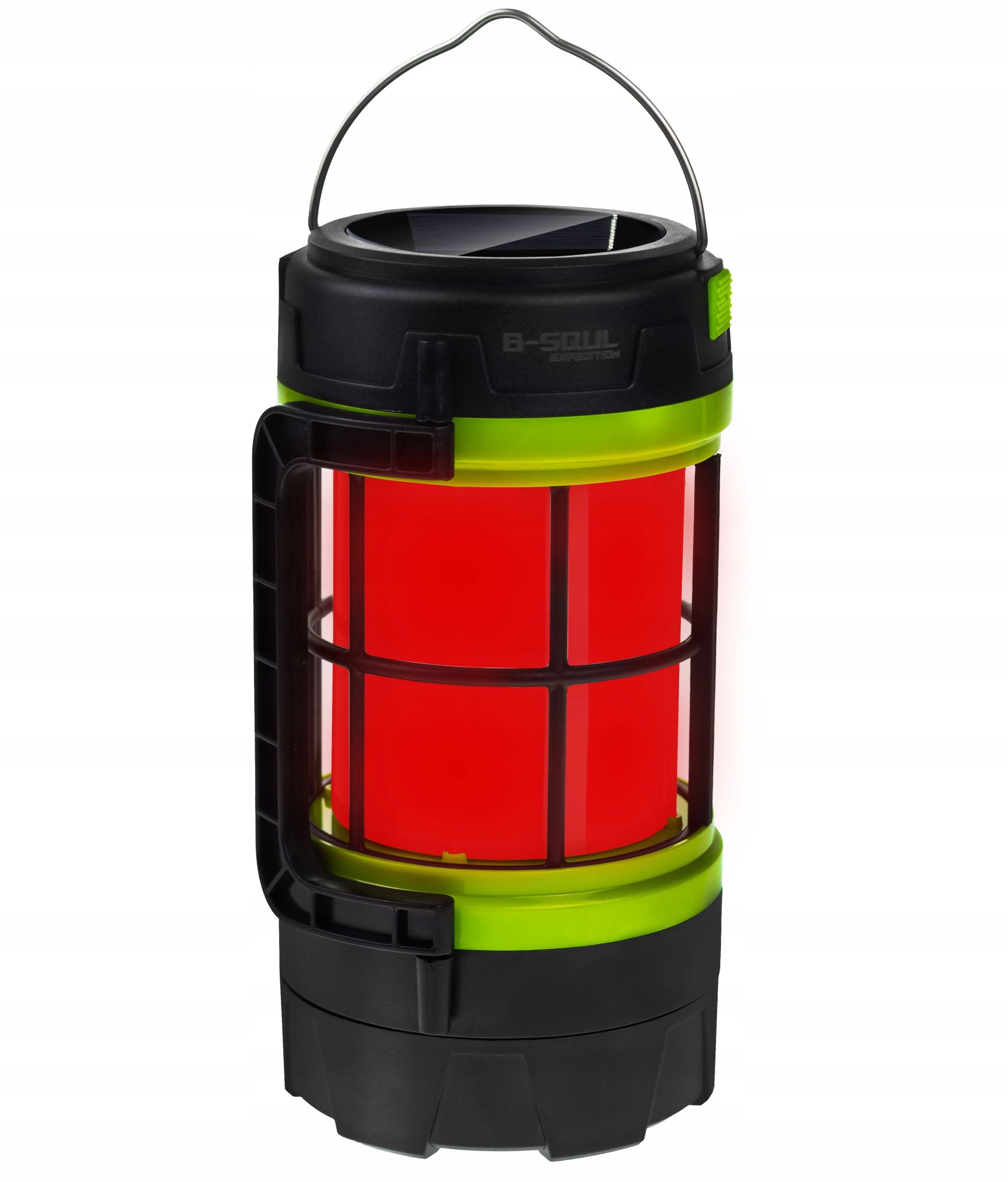 Latarka lampa kempingowa solarna LED powerbank USB mocna 2w1 ładowarka