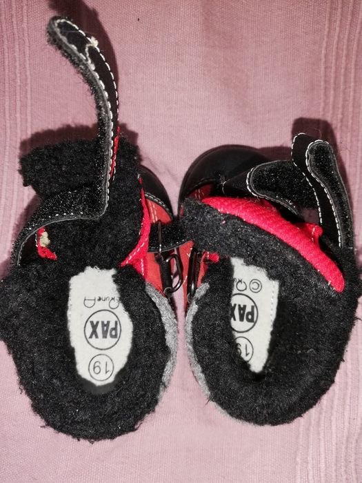 Trzewiki PAX śniegowce roz.19,botki,kozaczki,skóra,ocieplane dziecięce