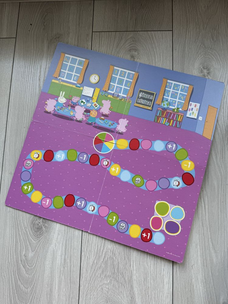 Trefl Peppa party time gra planszowa dla dzieci zabawka edukacyjna