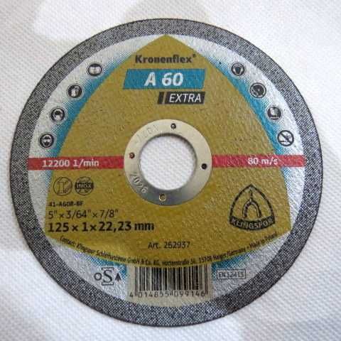 5x Tarcza do cięcia metalu stali Klingspor 125x1mm 5 sztuk