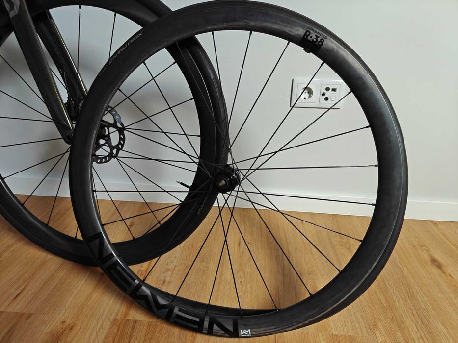 Jantes de carbono Newmen R.38, bicicleta de estrada