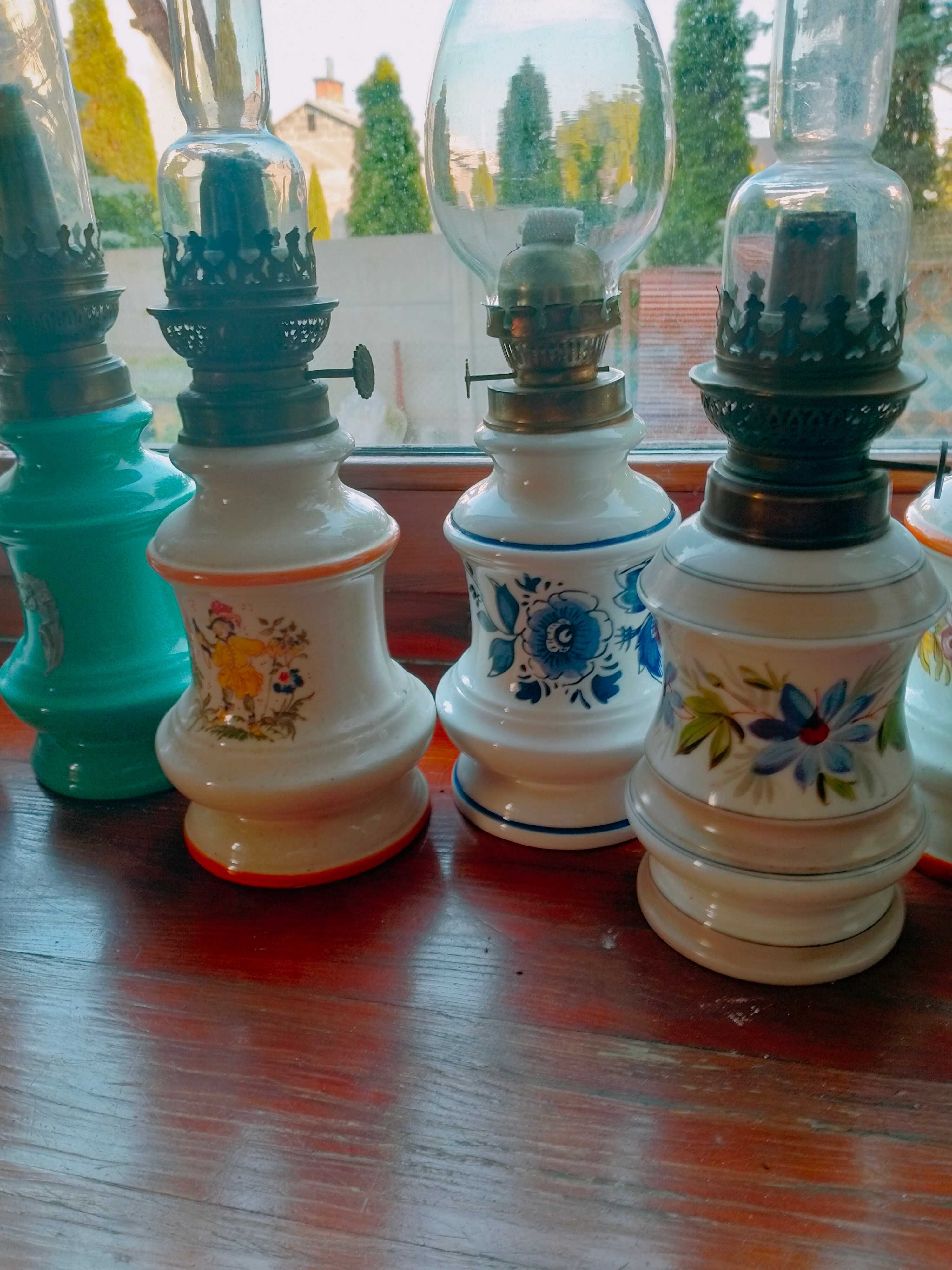 Stara  lampa naftowa- zestaw  30  szt