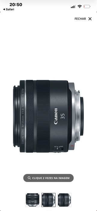 Lente Canon 35mm 1.8 RF macro