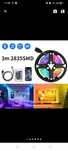 Fita led com 3mt com comando e bluetooth nova