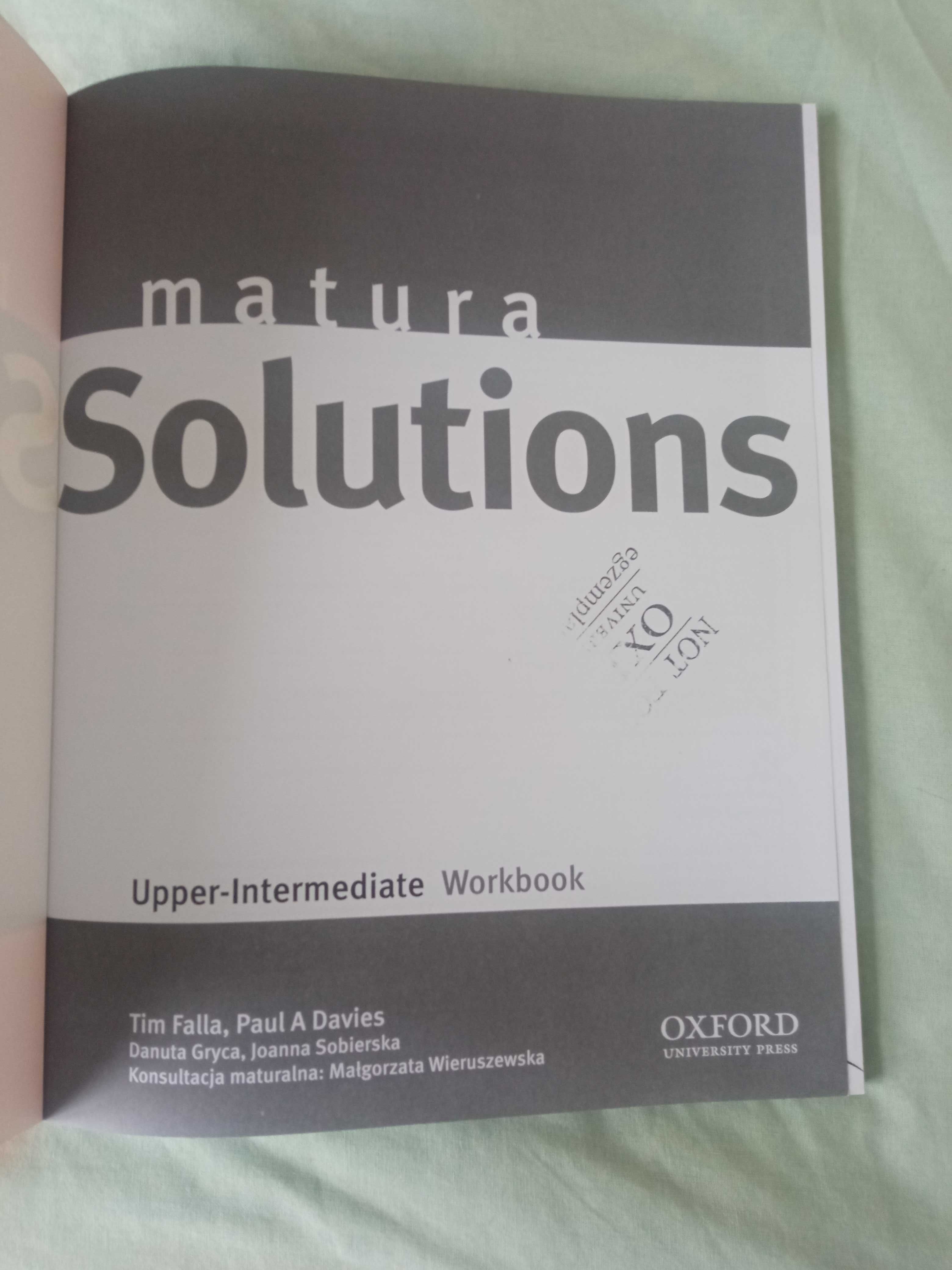 Solutions matura Upper-Intermediate Workbook Paul A Davies Tim Falla