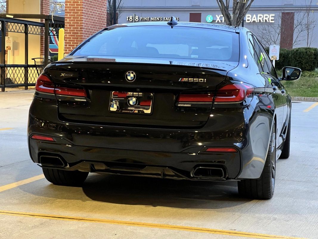 BMW G30 G31 Tylny Dyfuzor Dokładka Spoiler 530D Look Czarny Połysk