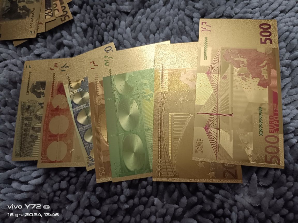 Euro komplet banknoty kolekcjonerskie