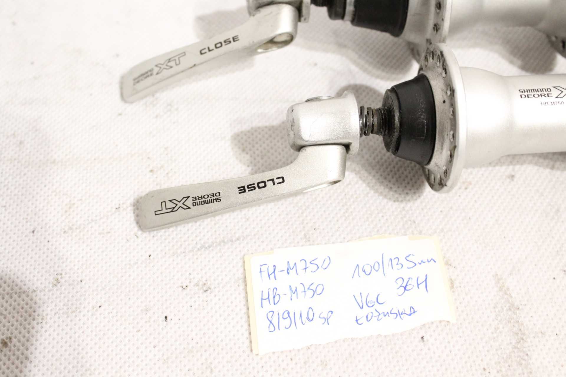 piasty rowerowe shimano deore XT M750 . 9sp era 36H 8/9/10S 1124