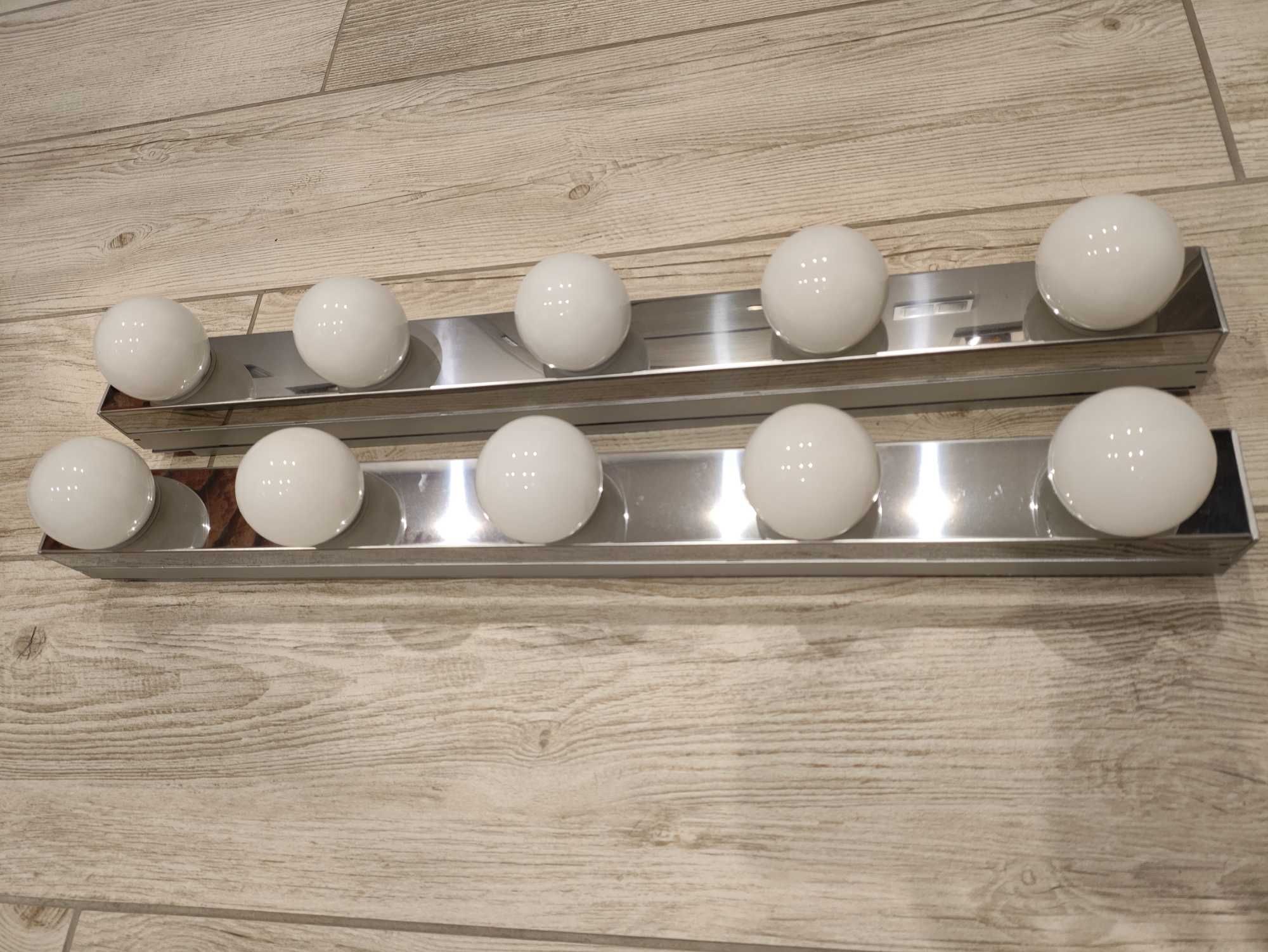 Lampy Ikea Ledsjö, oświetlenie toaletki