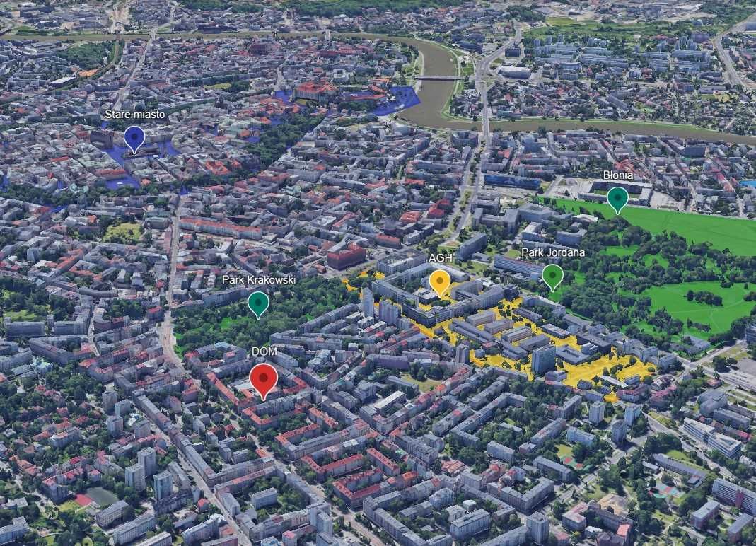 Pokój do wynajęcia; Kraków; Plac inwalidów, AGH; wolny od 1 sierpnia