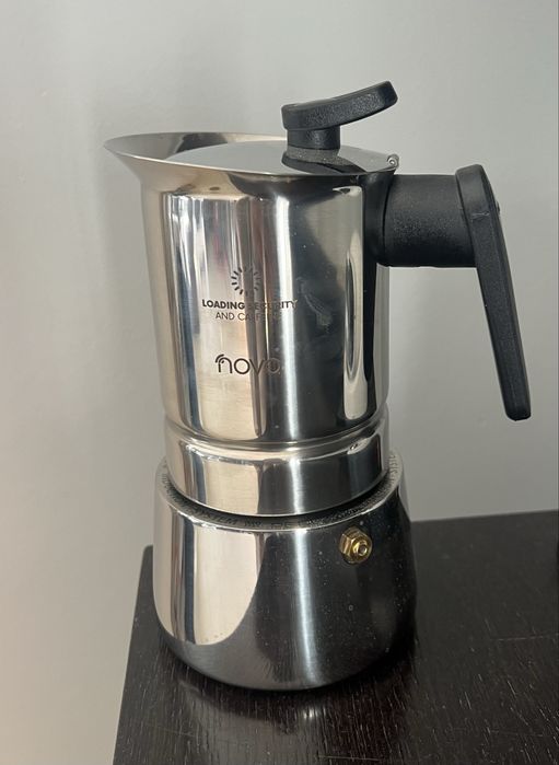 NOWA Kawiarka 4 x 50 ml Pedrini - Steel Moka KA-PED-4