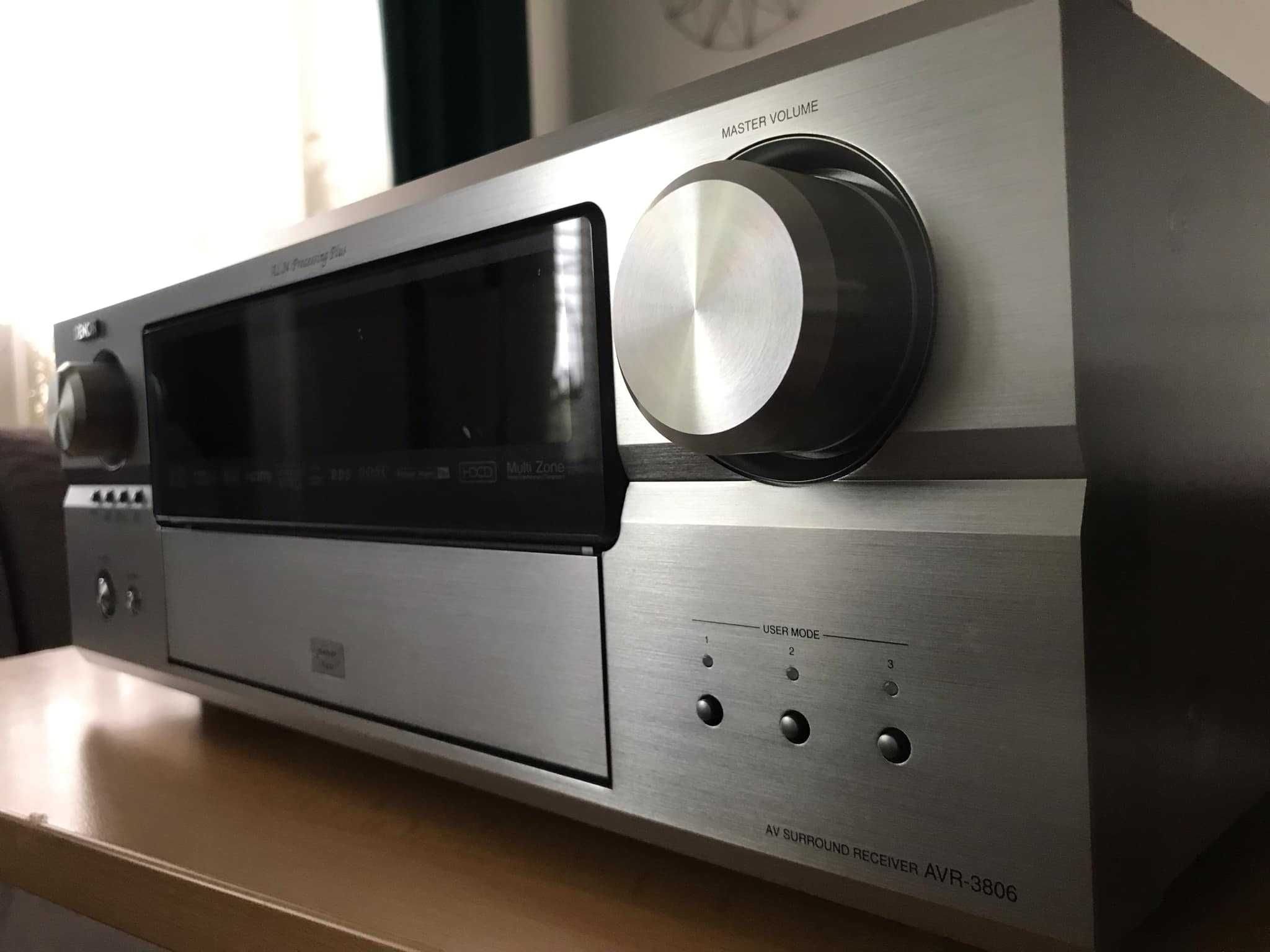 Amplituner 7.1 DENON 3806 pierwszy właściciel, komplet stan gabinetowy
