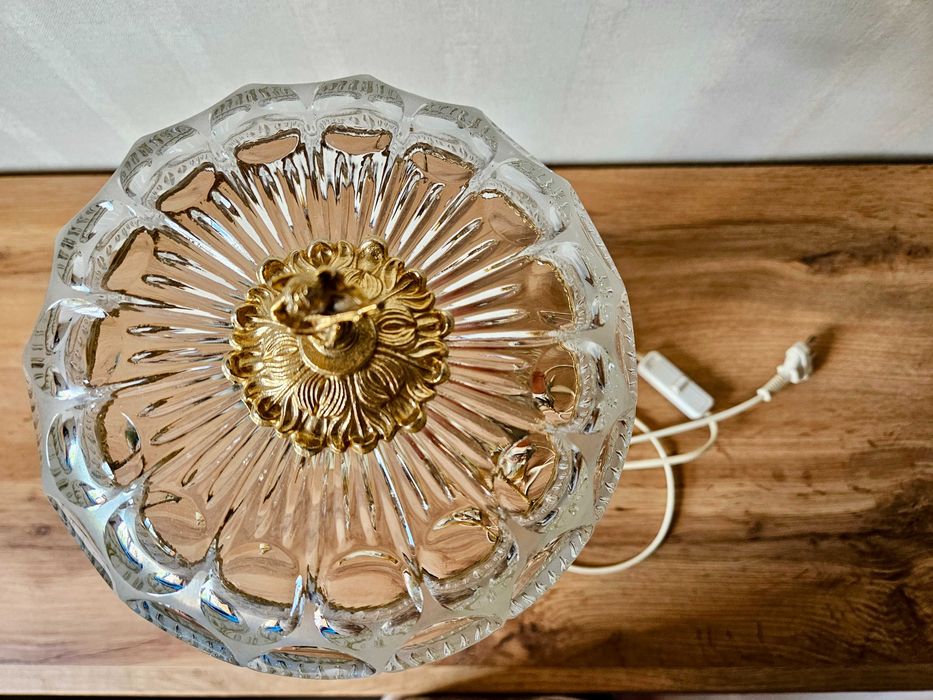 Cudna lampa stołowa porcelanowa