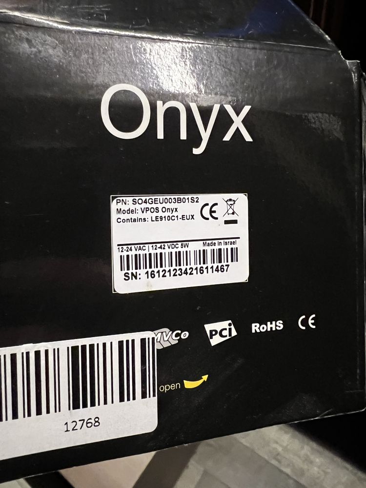 Термінал Nayax Onyx безконтактної оплати