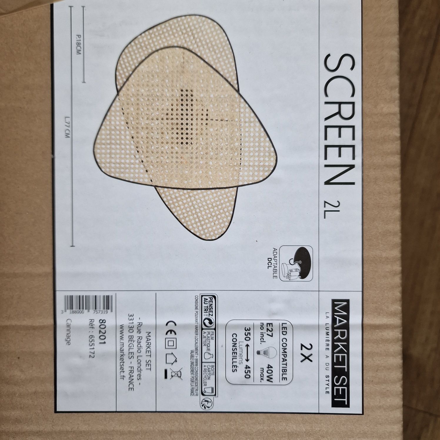Nowy Kinkiet Screen Market Set