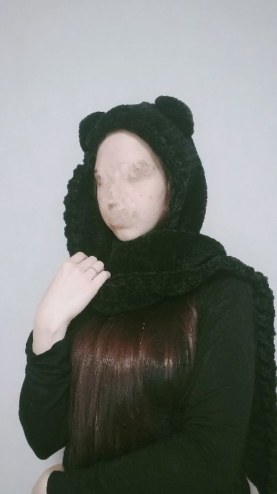 капюшон, капор, шапка, шарф