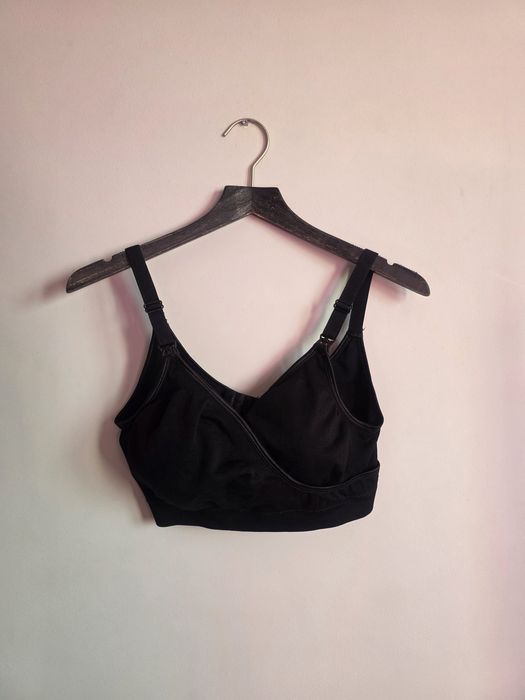 Stanik Biustonosz bezszwowy do karmienia XXL Czarny