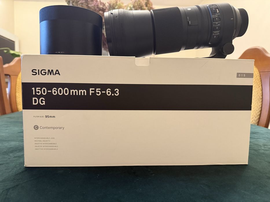 Sigma 150-600mm f/5-6.3 DG- nikon F- stan idelany* filtr + pokrowiec